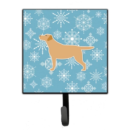 Carolines Treasures Winter Snowflake Yellow Labrador Retriever Leash or Key Holder BB3497SH4